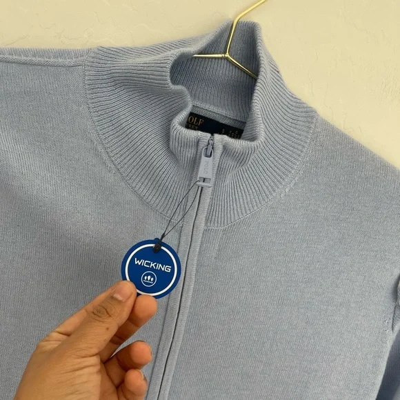 Polo Golf Ralph Lauren Womens Technical Cashmere Ruffle Sleeve Sweater Sz S NWT